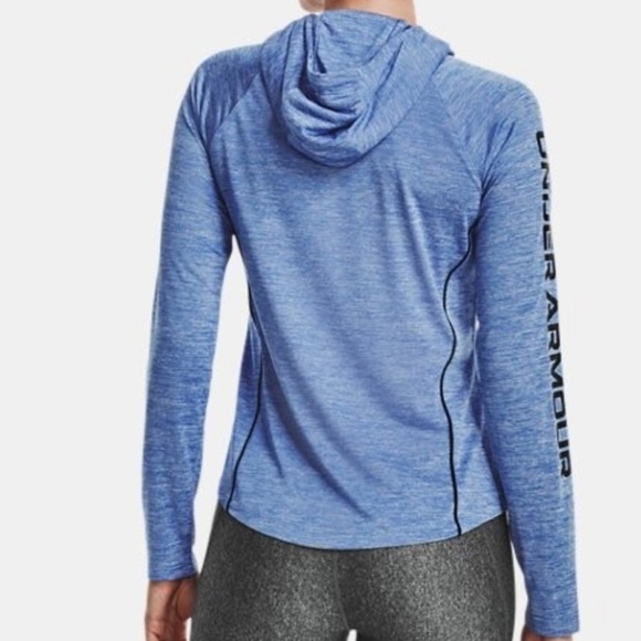 Under Armour UA Velocity Word Mark Blue Hoodie Size XS - Picture 5 of 12